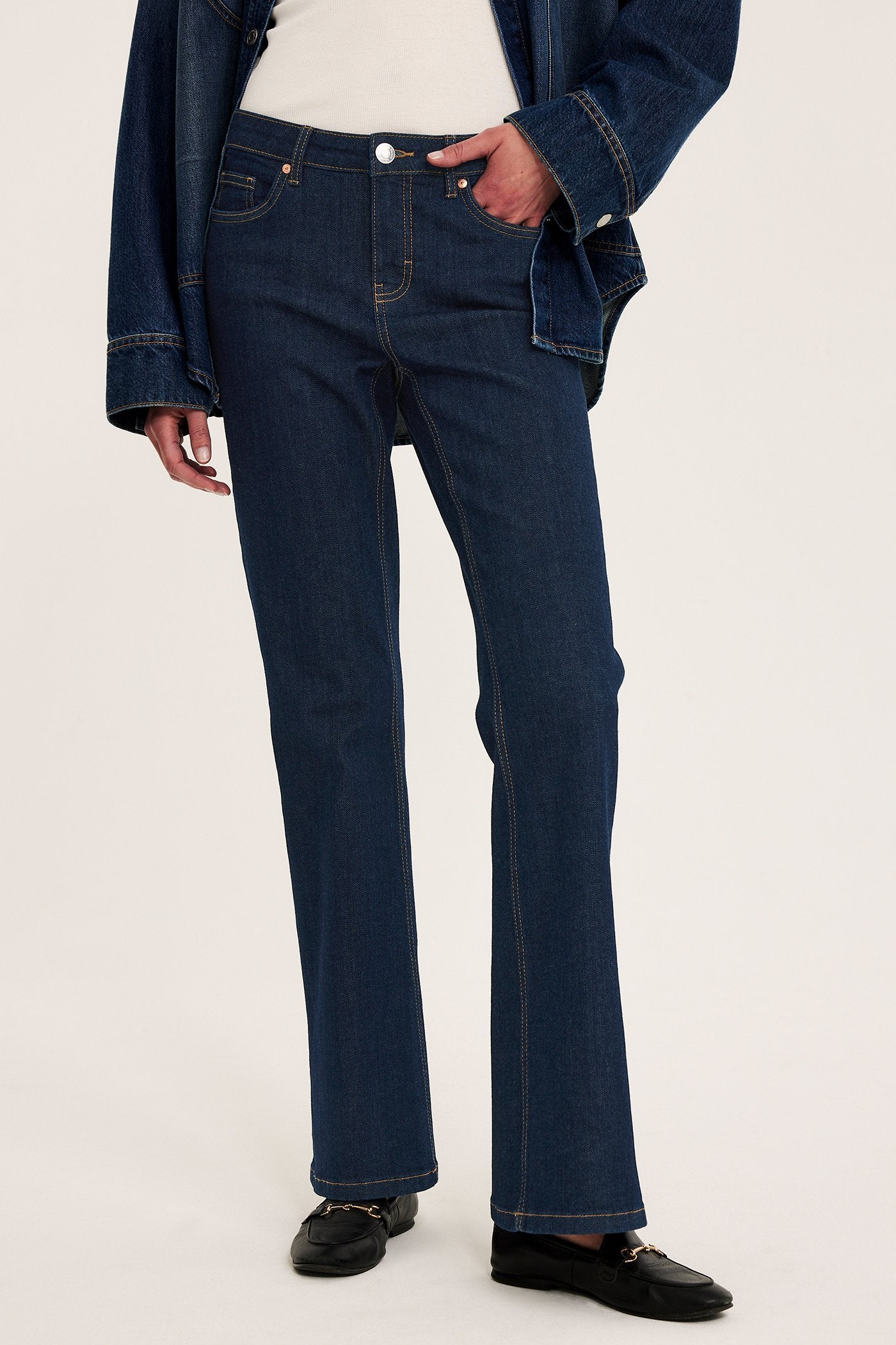 Dark denim