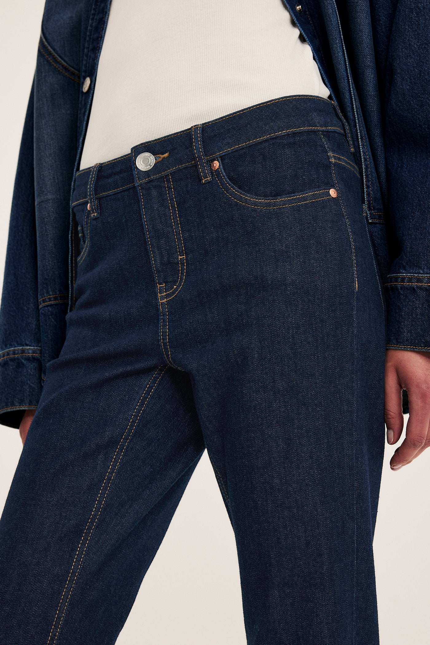 Dark denim