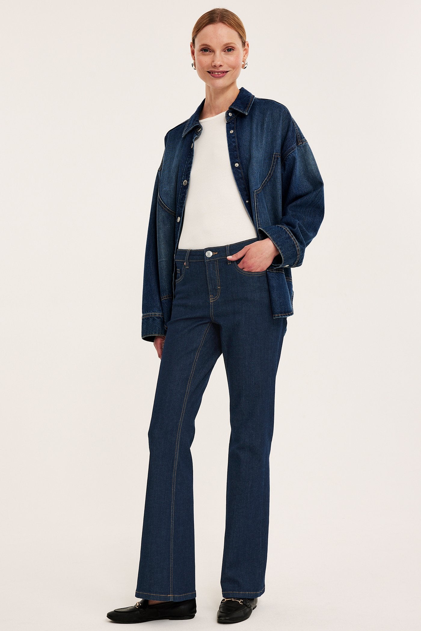 Dark denim
