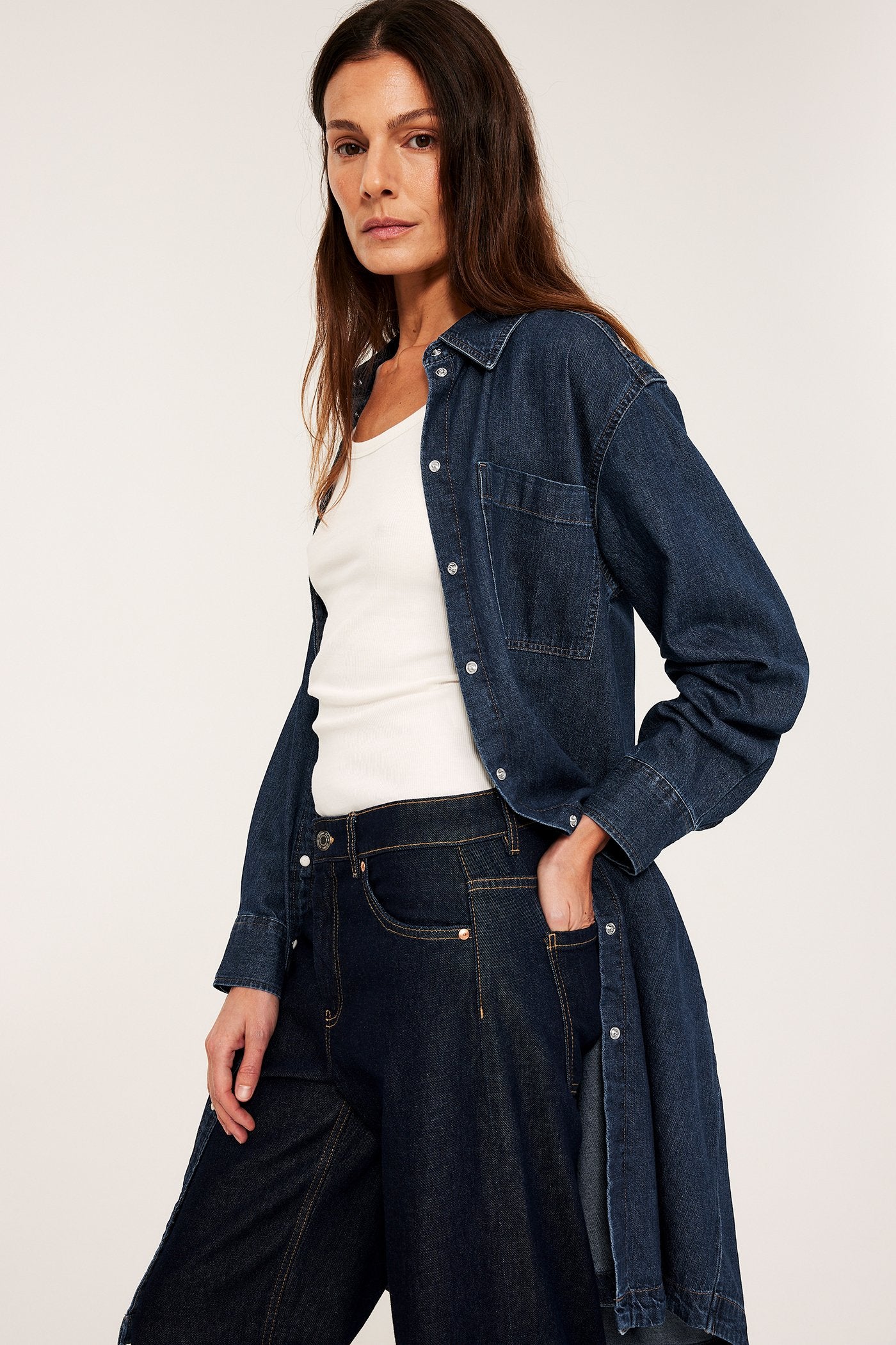 Dark denim