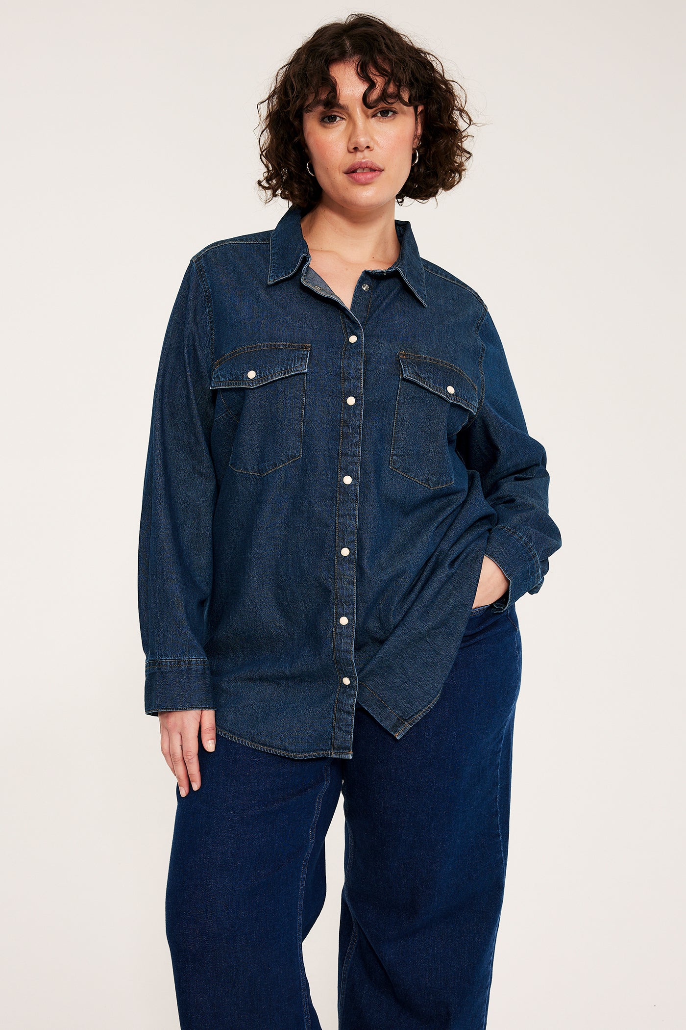 Dark denim