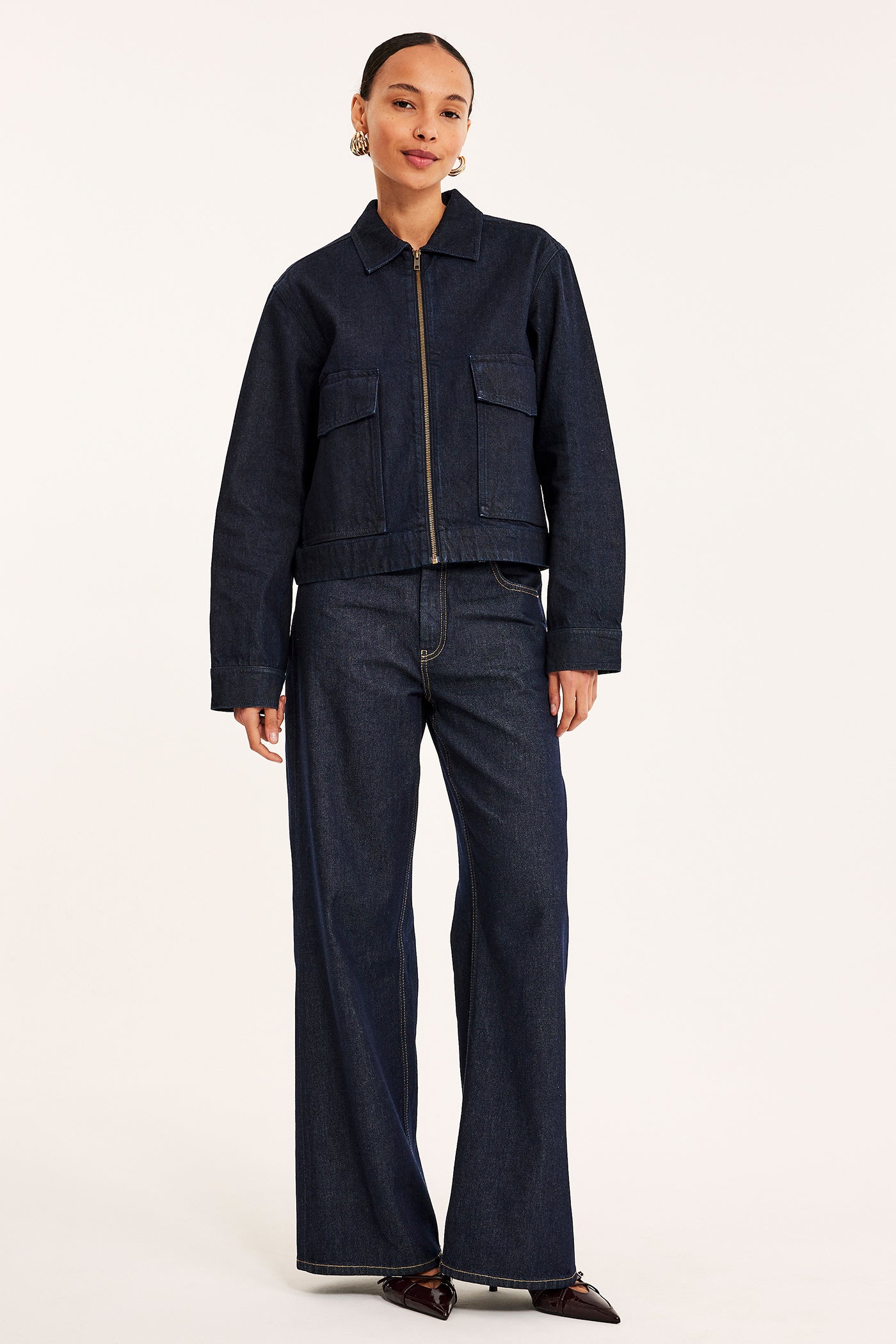 Dark denim