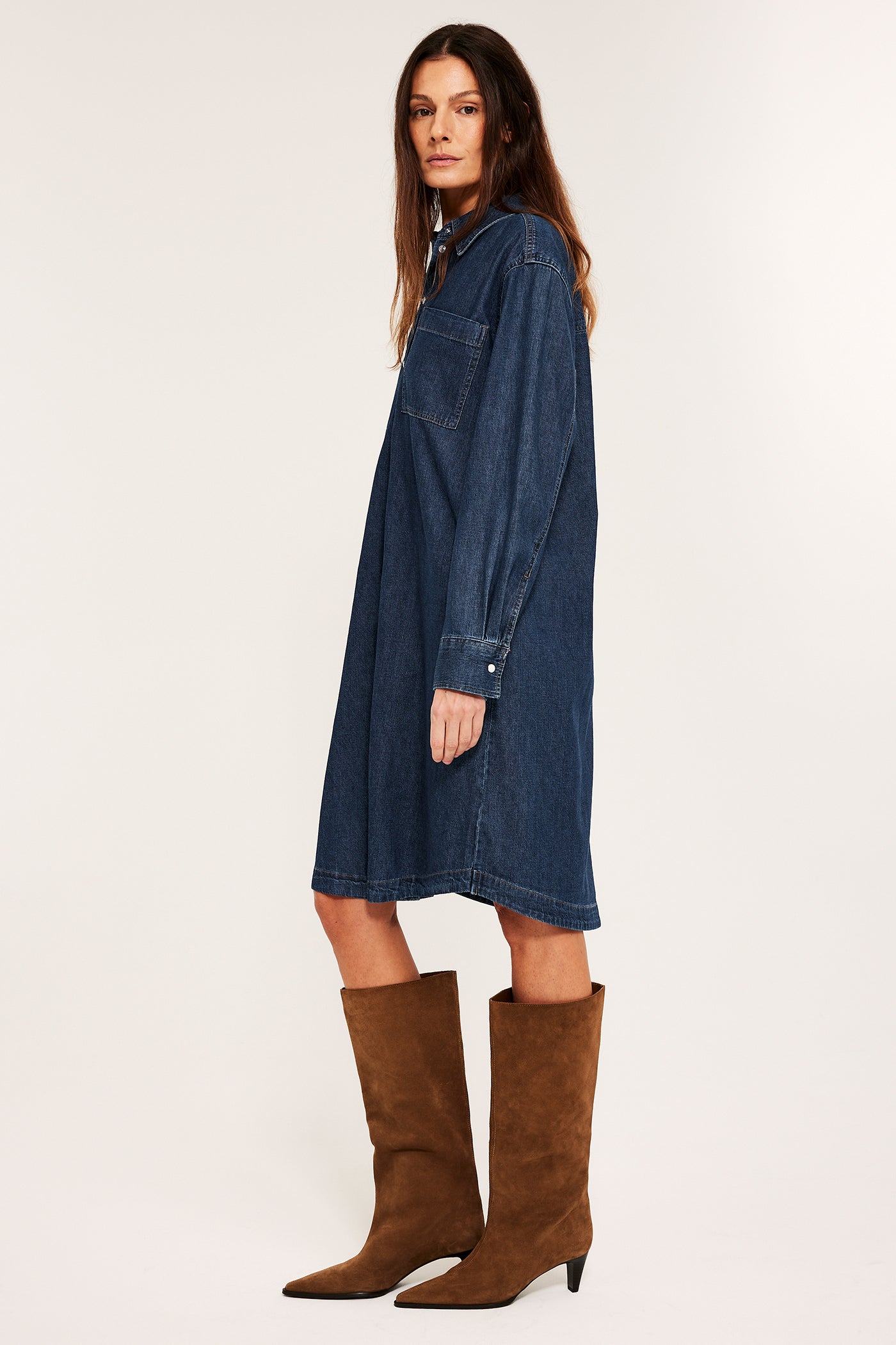Dark denim