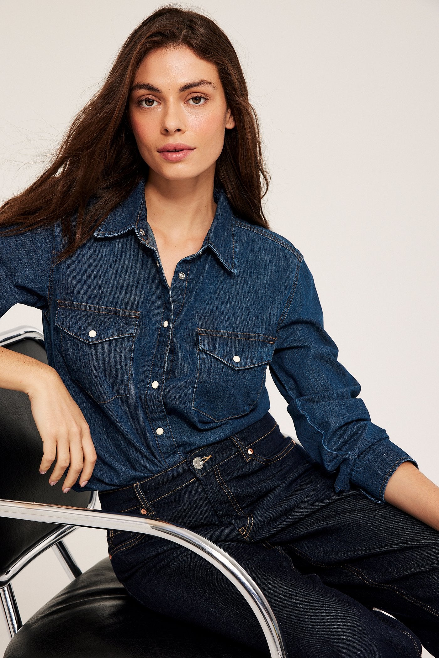 Dark denim