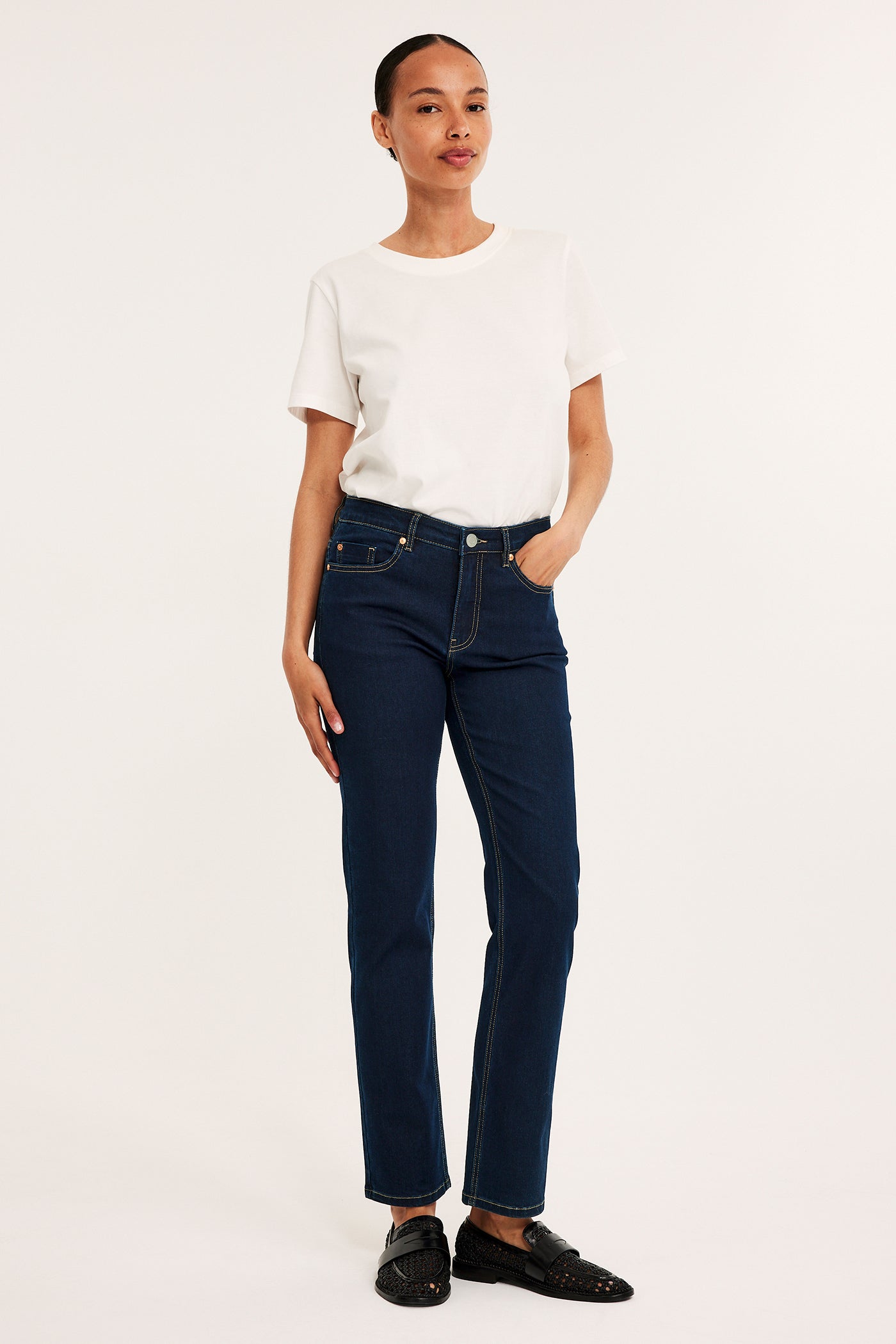 Dark denim
