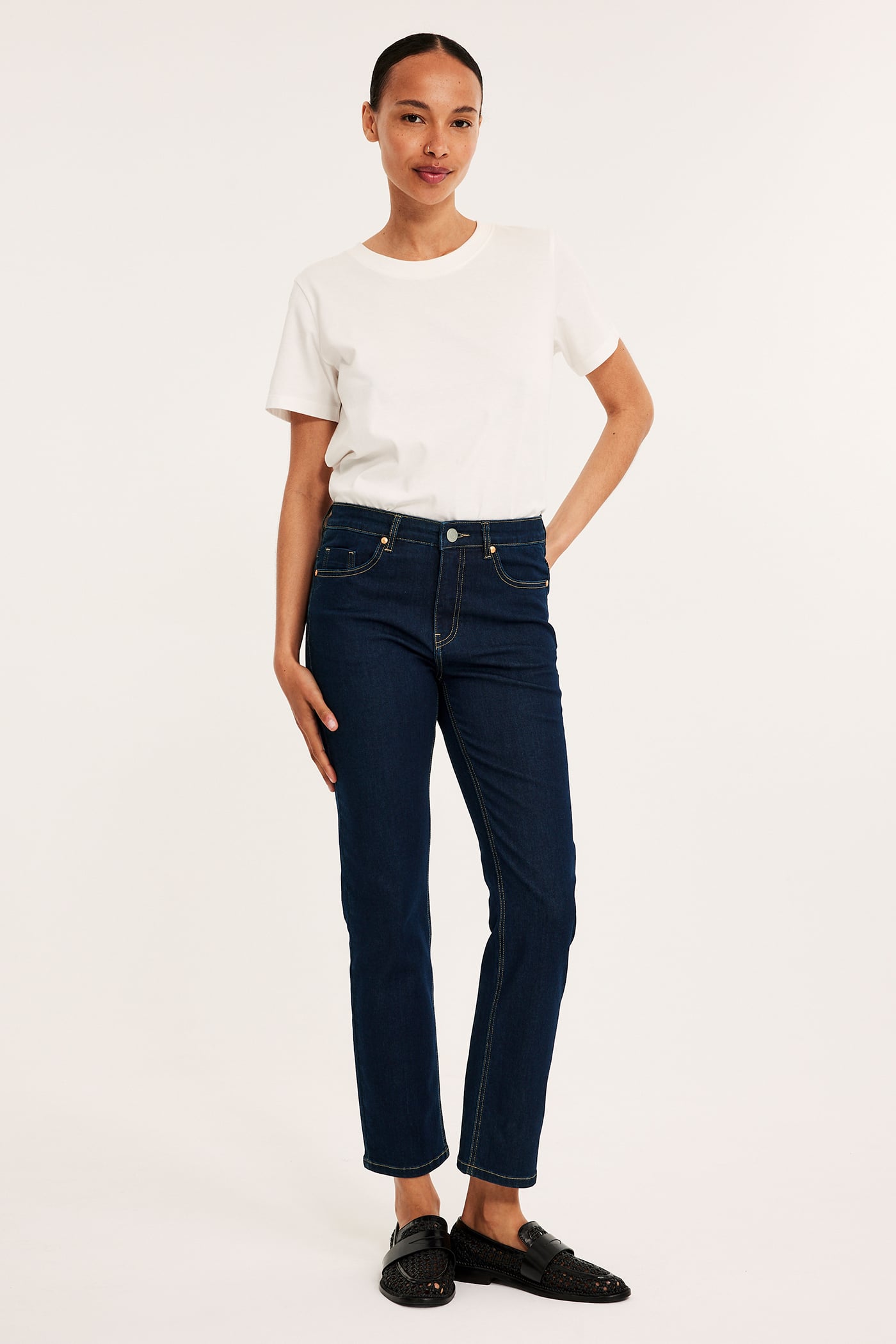 Dark denim