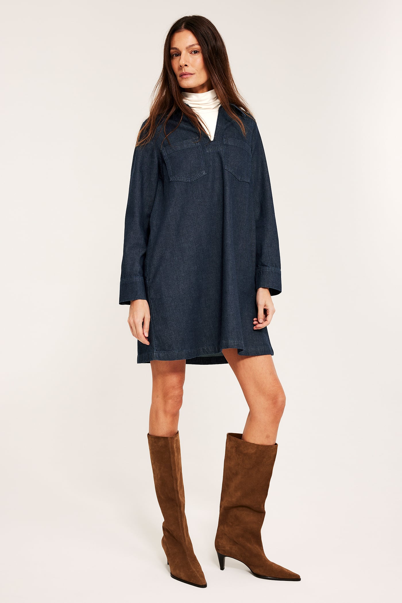 Dark denim