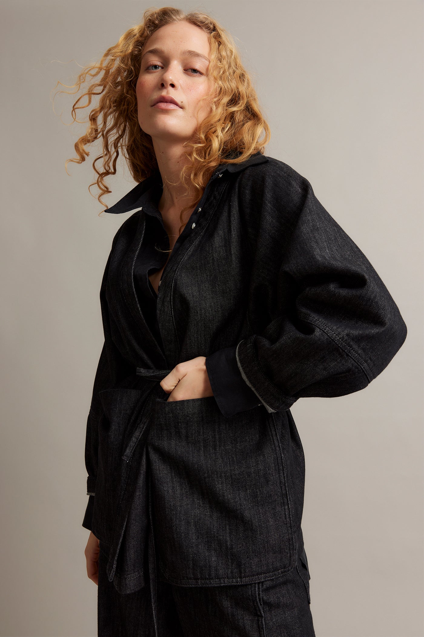 Black denim